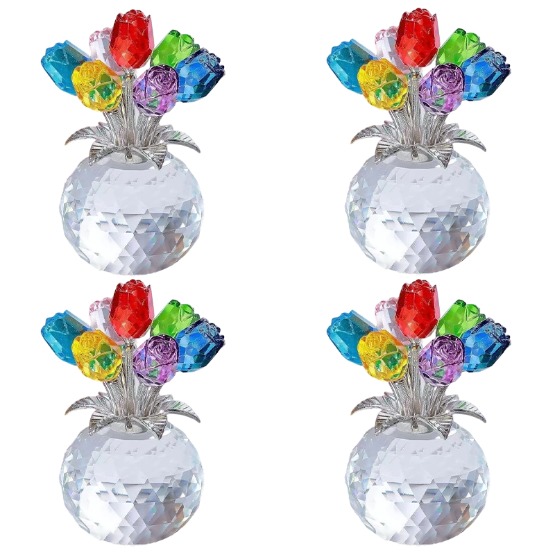 SheremArt Eternal Bloom Rose - 4 pack