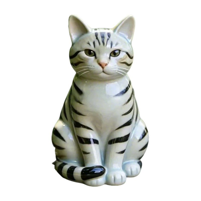 Ginger Tabby Cat Figurine