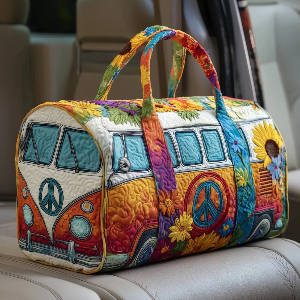 Hippie Bus Travel Bag — Peace & Love