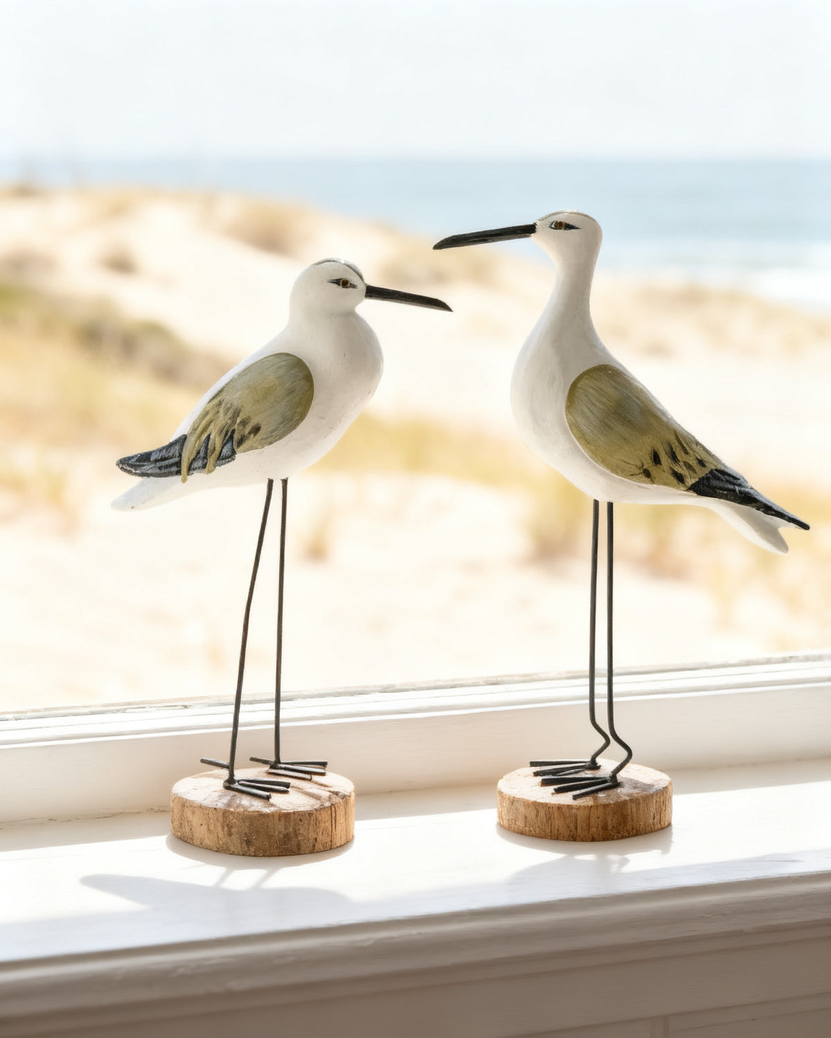 Hand-Carved Coastal Seabirds